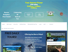 Tablet Screenshot of mauihostel.com
